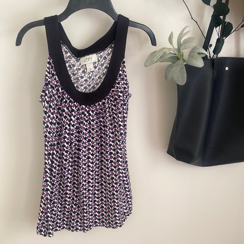 Size S ANN TAYLOR LOFT short sleeved blouse top